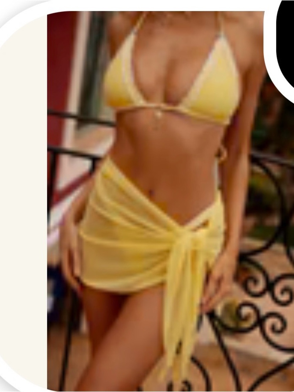Bydee yellow sarong